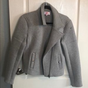 Stretch cotton moto jacket